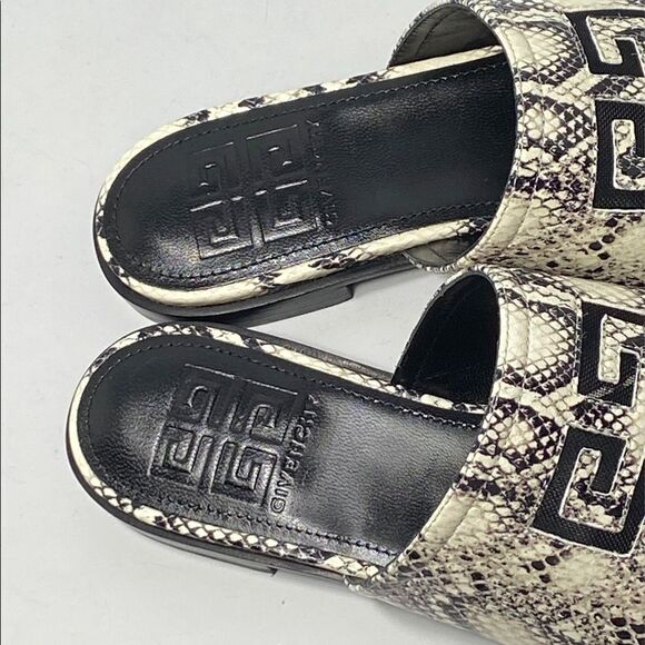 Givenchy 4G Snake Embossed Leather Sandals size 38 - Picture 4 of 11